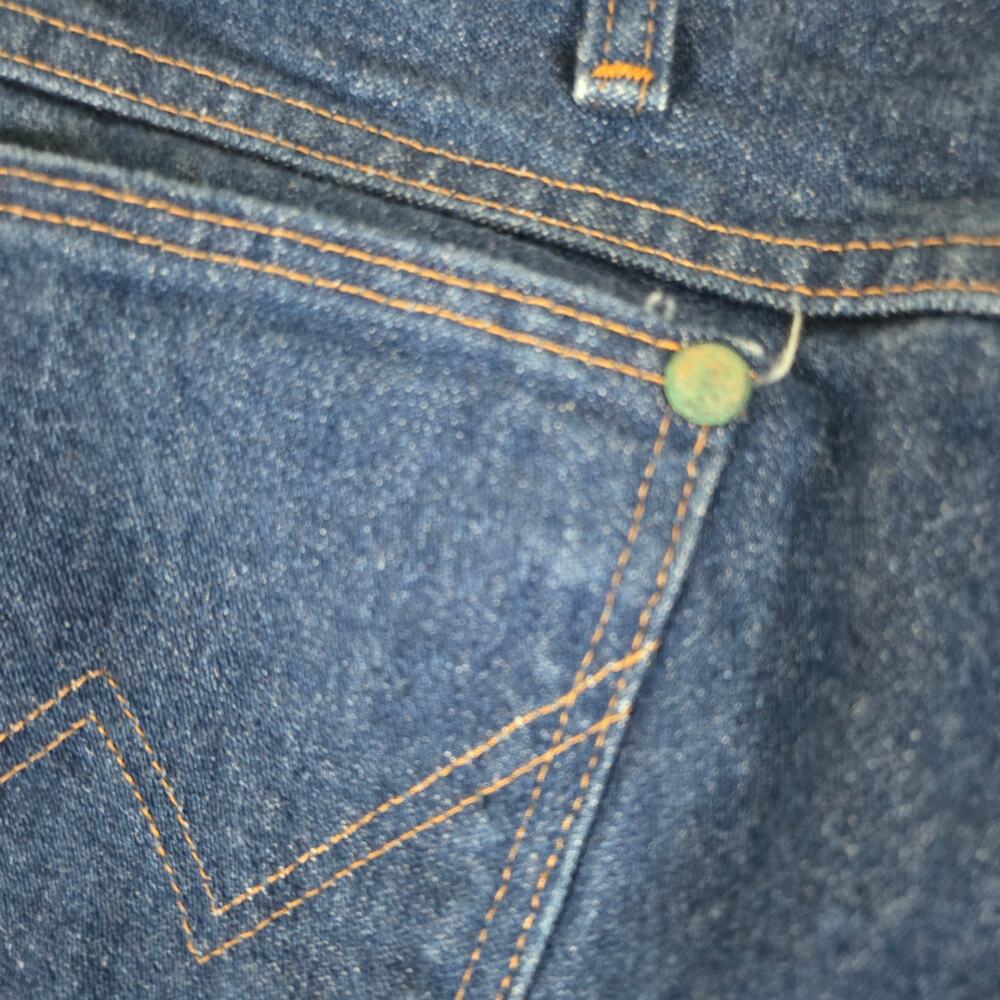 VTG Wrangle Jeans 36x36 Mens Dark Wash Denim Pants Straight Leg 0741 - Picture 9 of 10